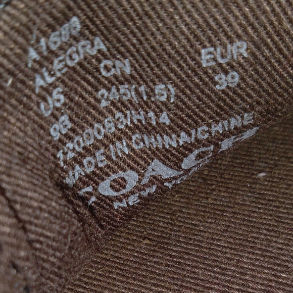 Coach canvas slipon brown logo loafer sneaker - Picture 6 of 6